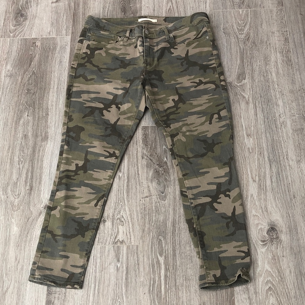 LEVI’S CAMO PRINT 711 SKINNY ANKLE WOMEN'S JEANS | 31 - Picture 6 of 14